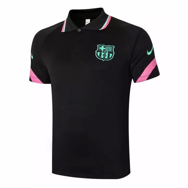 Polo Barcelona 2020 2021 Negro Verde Rosa